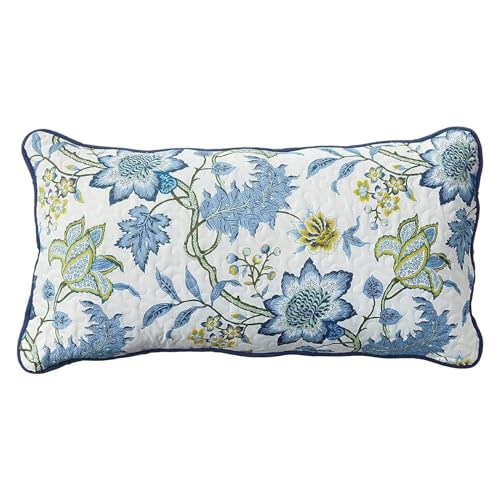 Waverly Maldives 3-Piece Quilt Set – Full/Queen - Lightweight Polyester Percale Bedding in Porcelain - Image 5