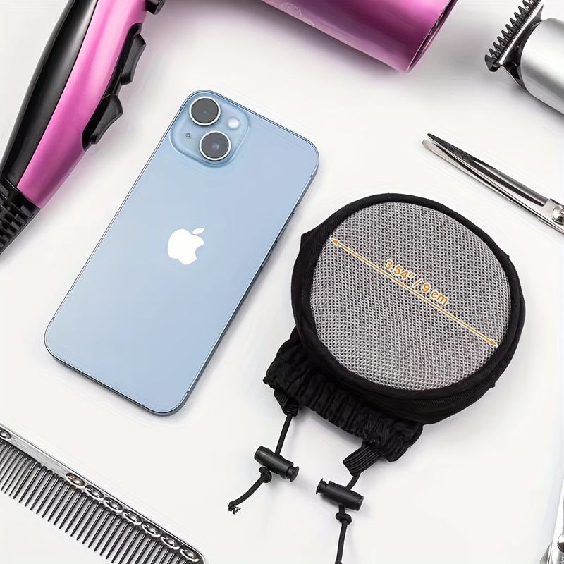 Black Double Layer Nylon Hair Dryer Diffuser Sock For Curling Hair - Image 4