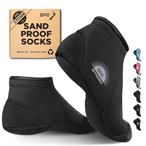 BPS Storm Neoprene Socks (Black/Lilac Logo V2, XS) - Image 2