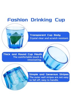 Beauenty Unbreakable Drinking Glasses - Set of 6, Colored Acrylic Drinkware Set, Reusable Plastic Cups, Small Water Tumblers for Family, Kids, Picnics, Parties, Juice, BPA Free, Dishwasher Safe  - Image 4