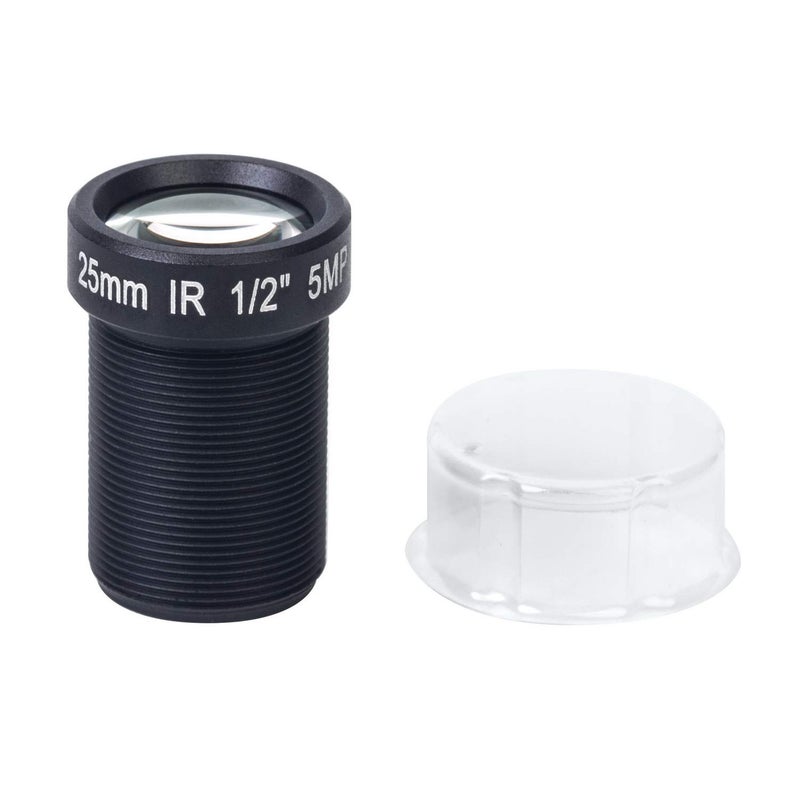 Xenocam HD 5.0Megapixel 25mm IR CCTV Lens 1/2" for HD IP AHD CCTV Camera Lens F2.4 M12 Mount Fixed Iris Long Viewing Distance Upto 50m - Image 1