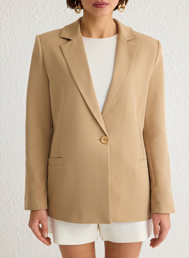 trendyol Regular Lining Detailed Woven Blazer Jacket TWOAW20CE0316 - Image 4