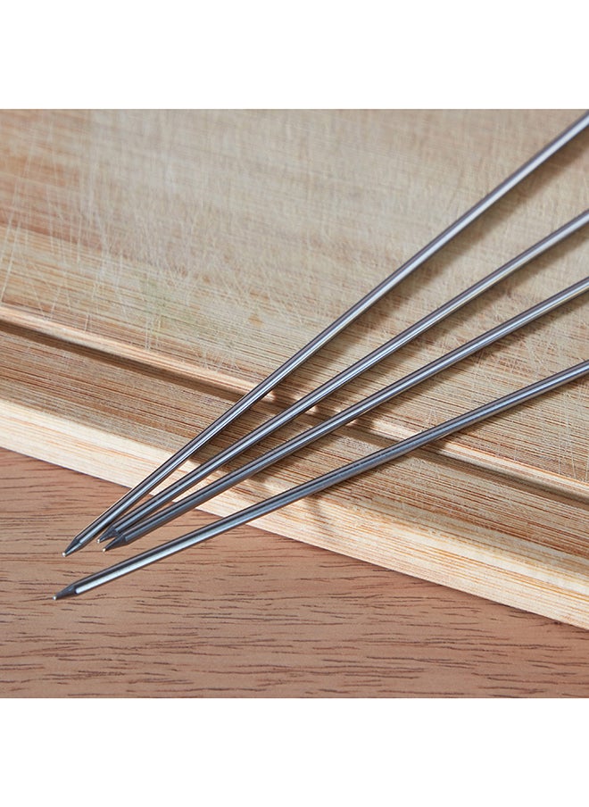 Home Box BarbeQ Grill 4-Piece Steel Skewer Set 44x11.5x0.5 cm  - Image 3