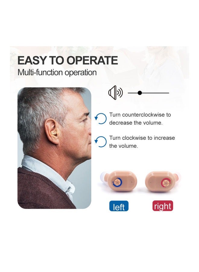 Mini Invisible Hearing-aid Sound Amplifier Volume Adjustable Ear Hearing Assistant Helper for Elderly Hearing Loss People - Image 5