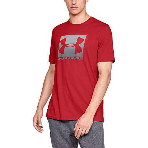 Under Armour Men's UA Boxed Sportstyle Short Sleeve T-Shirt SM Red - Image 2