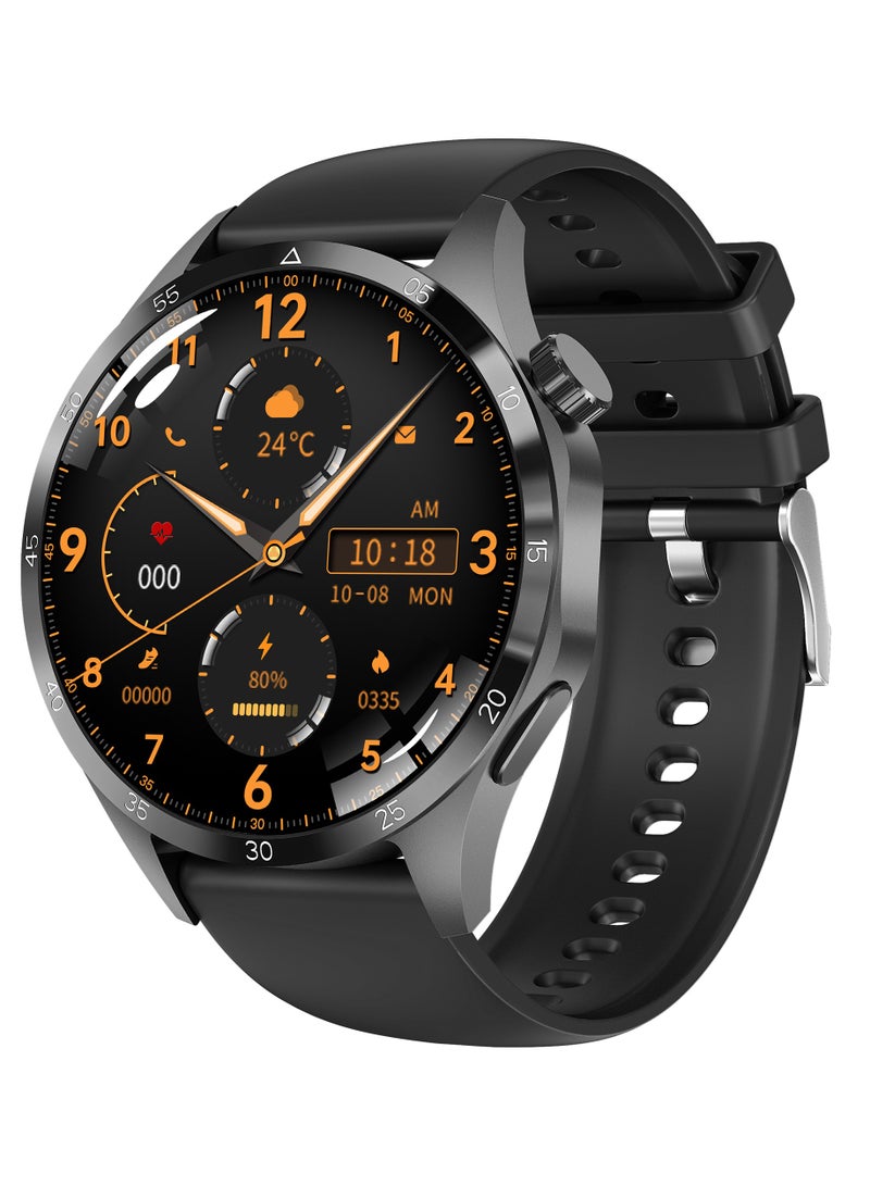 AROAQ WATCH GT 4 Pro Plus Smart Watch Men GPS 1.6 Inch AMOLED HD Screen IP68 Waterproof Long Battery Latest Smartwatch Black - Image 1