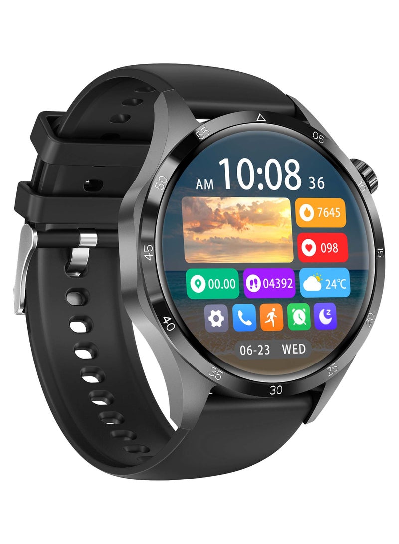 AROAQ WATCH GT 4 Pro Plus Smart Watch Men GPS 1.6 Inch AMOLED HD Screen IP68 Waterproof Long Battery Latest Smartwatch Black - Image 2