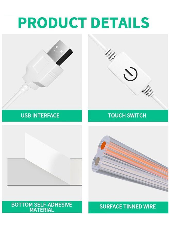عربست طقم إضاءة LED لطاولة الزينة، مصابيح مرآة بطول 1.5 متر قابلة للتعتيم والتحكم باللمس، إضاءة LED بيضاء فائقة السطوع مناسبة لطاولات المكياج ومرايا الحمامات (المرآة غير مشمولة). - Image 5