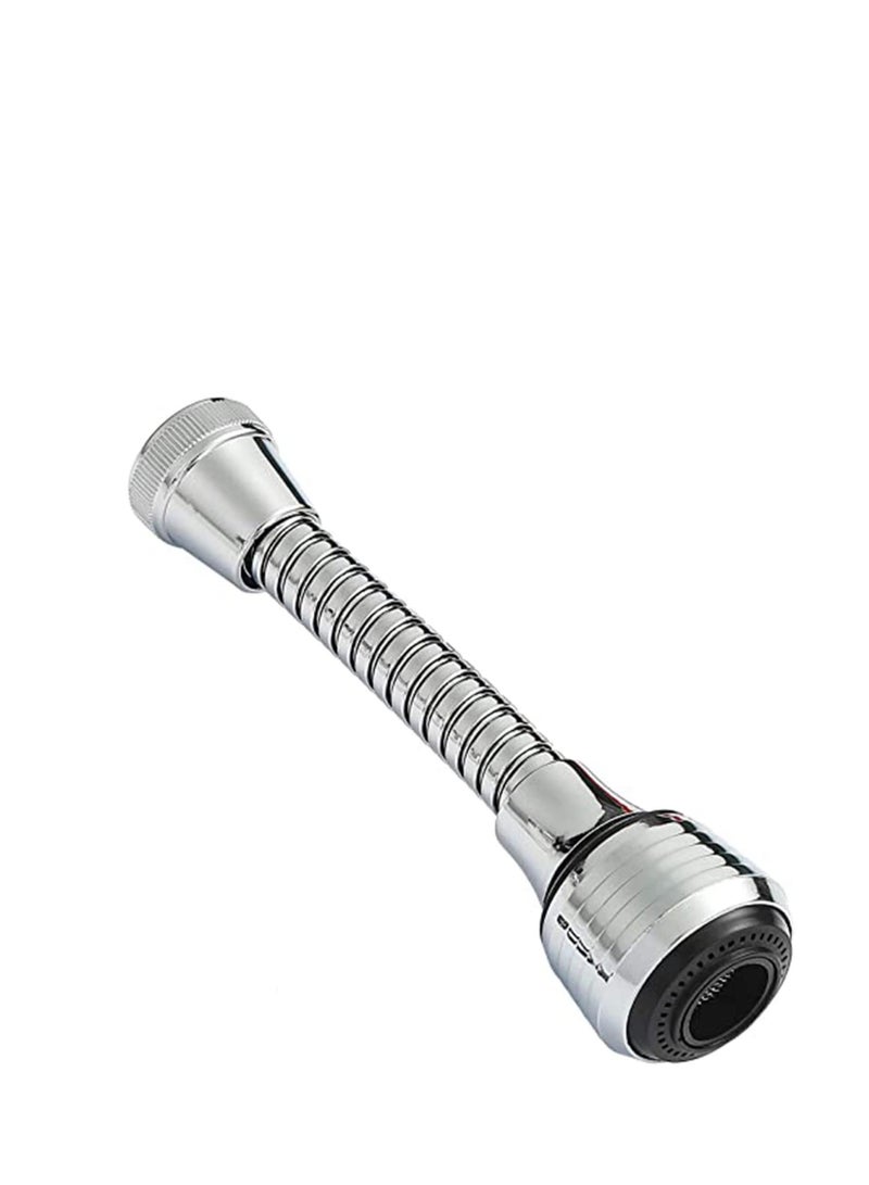 كابتن تيك Sink Faucet Sprayer 360° Rotatable Anti Splash Faucet Nozzle Head with Hose Tap Booster and Water Saving Kitchen Faucet Sprayer Head Replacement ABS Polished Chrome for Cold Hot Water - Image 1