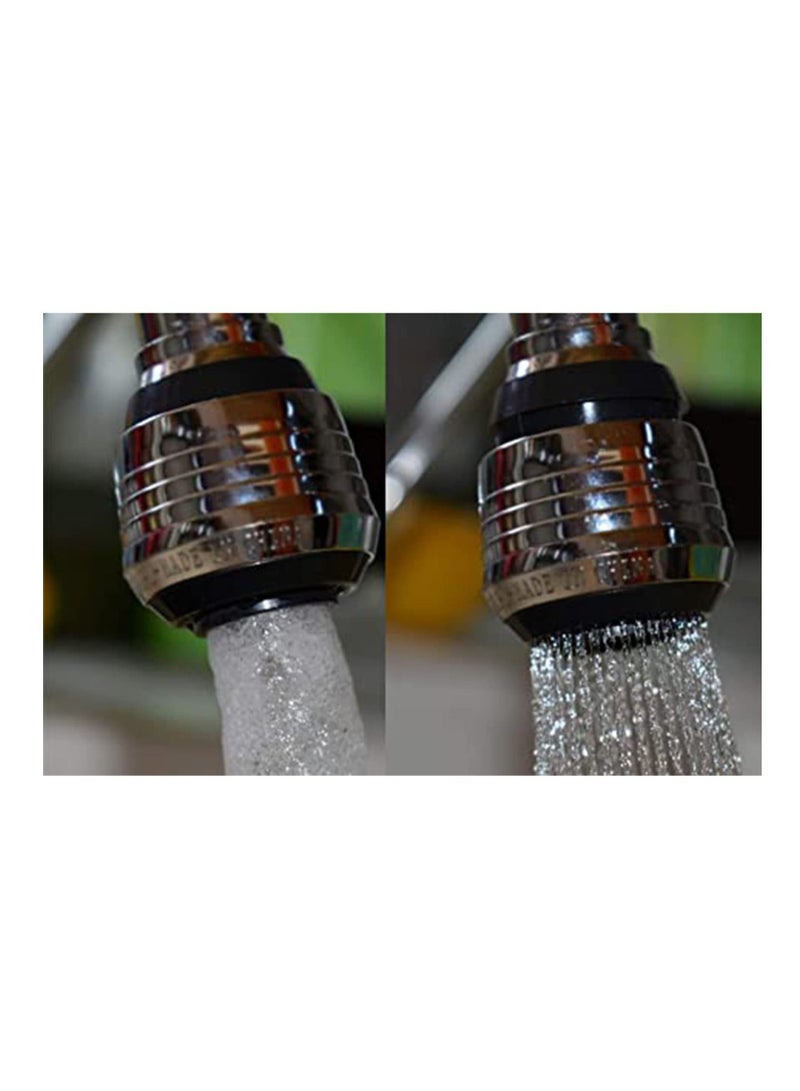 كابتن تيك Sink Faucet Sprayer 360° Rotatable Anti Splash Faucet Nozzle Head with Hose Tap Booster and Water Saving Kitchen Faucet Sprayer Head Replacement ABS Polished Chrome for Cold Hot Water - Image 3