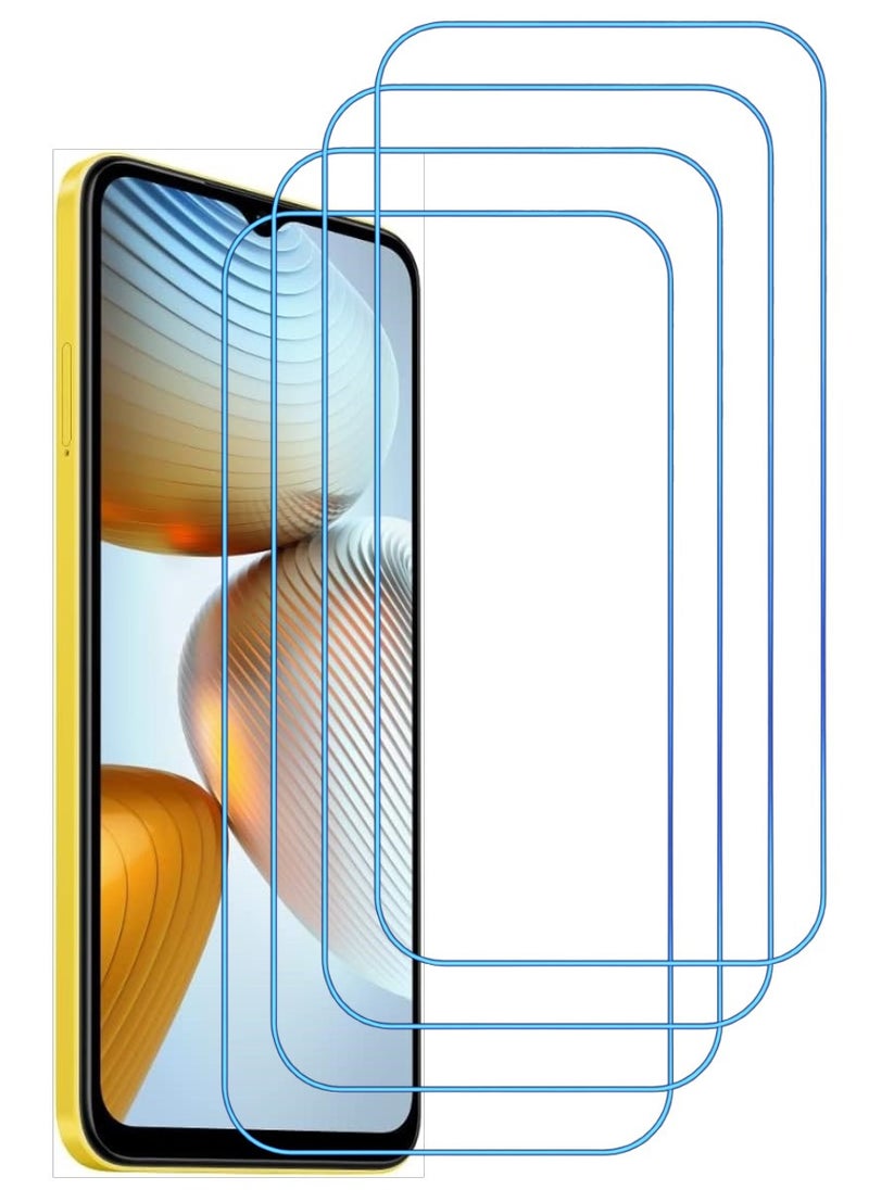 ACLIX 4 Pieces Antistatic ESD Dustproof Premium Quality High Definition Clear Tempered Glass Screen Protector Designed For Xiaomi Poco M4 5G - Image 1