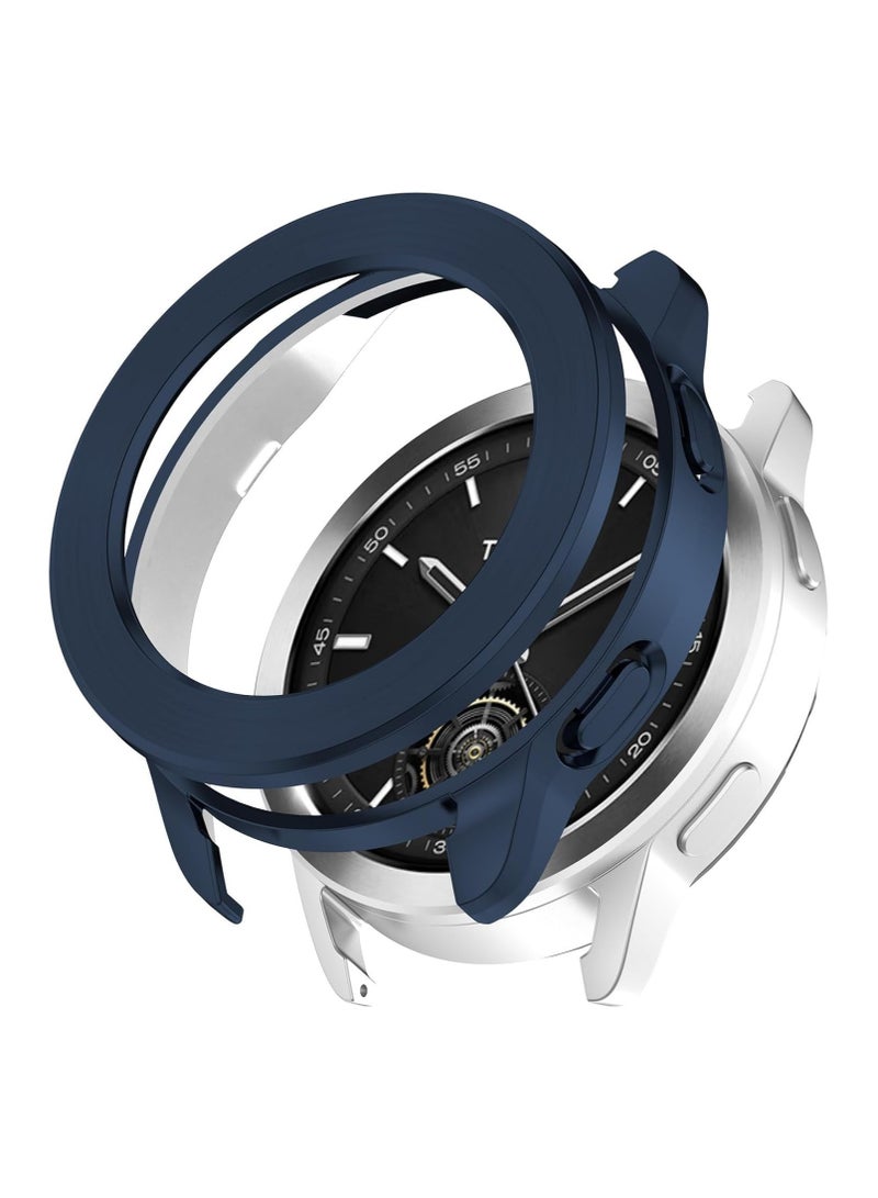 4 قطعة من حالة مرآة Xiaomi Watch S3 من البولي يوريثان (TPU) مع حافة معدنية، مضادة للصدمات، لينة ومتينة لساعات أجهزة الساعات الذكية ذات الحافة الأنيقة الملونة، سهلة التركيب والإزالة - Image 2