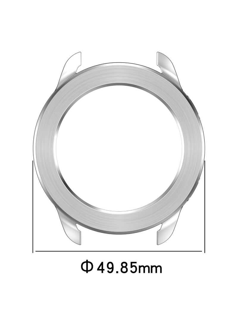 4 قطعة من حالة مرآة Xiaomi Watch S3 من البولي يوريثان (TPU) مع حافة معدنية، مضادة للصدمات، لينة ومتينة لساعات أجهزة الساعات الذكية ذات الحافة الأنيقة الملونة، سهلة التركيب والإزالة - Image 5