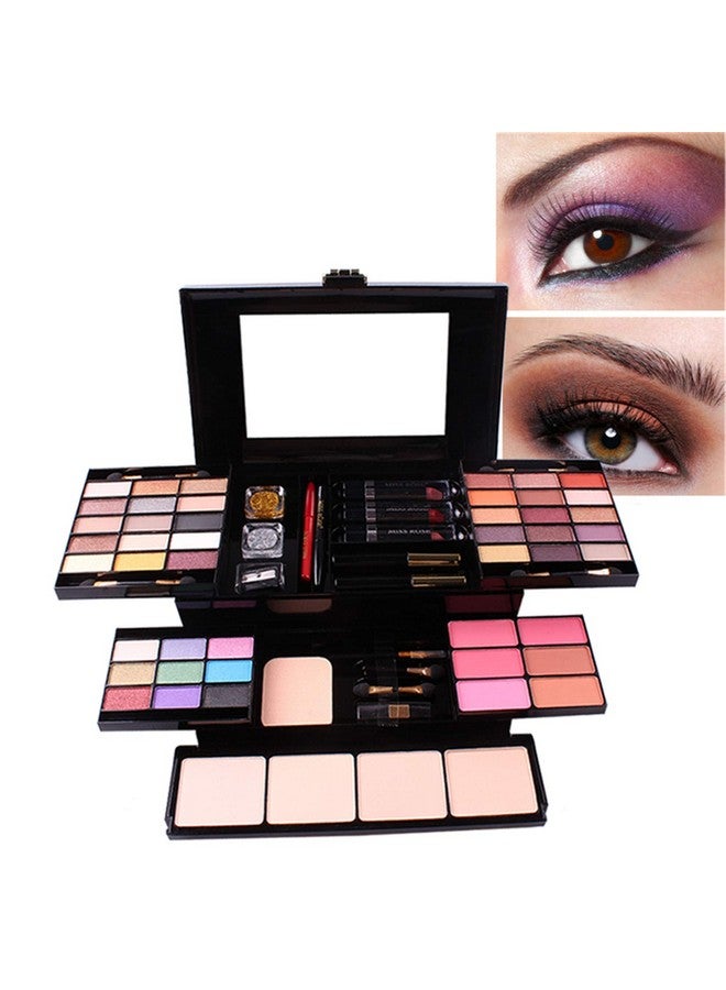 FantasyDay 54 Colors All In One Makeup Gift Set Holiday Birthday Beauty Cosmetic Essential Starter Bundle Include 39 Eyeshadow Palette 6 Blush 6 Sponge Stick 4 Compact Powder 3 Lipstick Eyeliner - Image 3