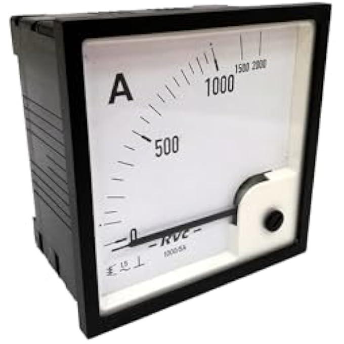 ريحني لوحة قياس التيار المتردد التناظرية 96 × 96 نوع Ct ثانوي 5 أمبير Eri96Esi96 Revalco إيطاليا 86598Ut487 - Image 1