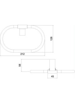 Tema Bathroom Premium Round Towel Holder 71008  - Image 2