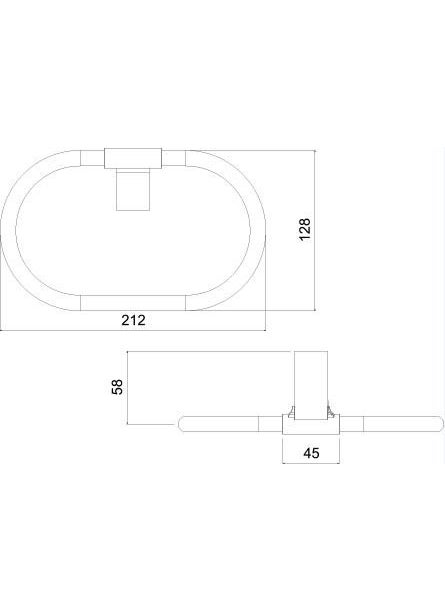 Tema Bathroom Premium Round Towel Holder 71008  - Image 2