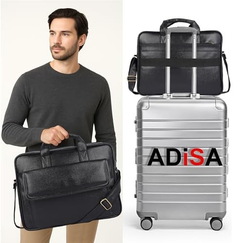 ADISA Laptop Messenger Office Bag Briefcase for Work for Men (LB6052-BLA) - Image 2