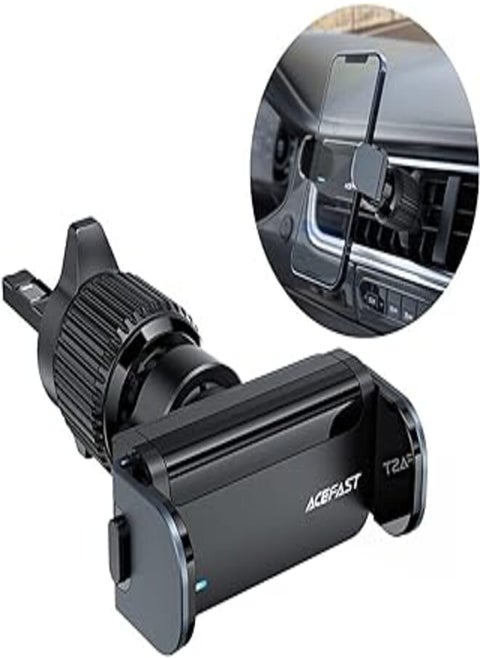 Acefast D9 - car automatic phone holder on the ventilation grille, Compatibility phones with a diagonal of 4.7-6.8 inches - black