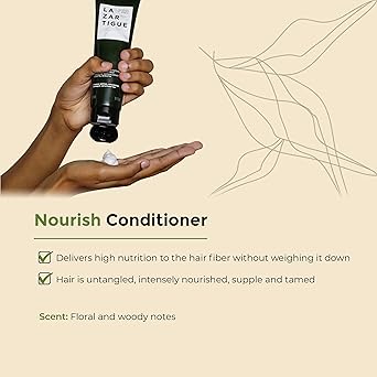 Lazartigue LAZARTIGUE NOURISH High Nutrition Conditioner Enriched with Shea Butter Plant Oils Deep Hydration for Thick Dry Hair 94 Natural Ingredients Vegan SiliconeFree 150ml - Image 3