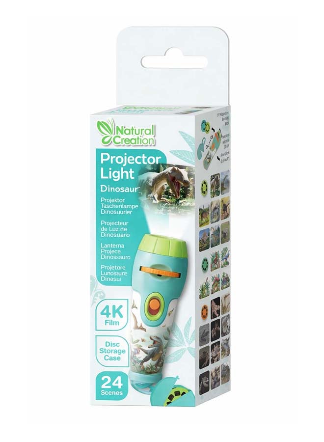 Avenir Natural Creation Dinosaur Projector Light for Kids - 24 Scenes with 4K Film Quality, Adjustable Focus Flashlight Projector, Educational Dino Toy & Bedtime Story Light with Disc Storage Case - Image 1