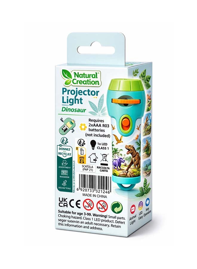 Avenir Natural Creation Dinosaur Projector Light for Kids - 24 Scenes with 4K Film Quality, Adjustable Focus Flashlight Projector, Educational Dino Toy & Bedtime Story Light with Disc Storage Case - Image 3