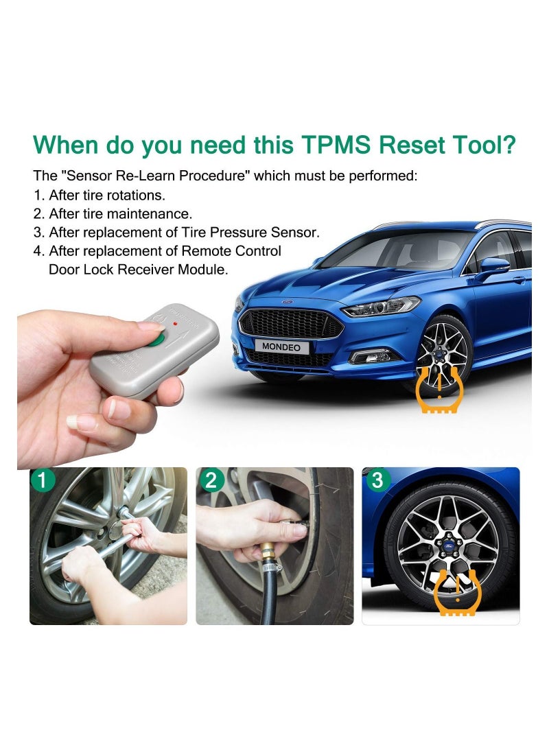 Generic - TPMS Reset Relearn Sensor Tool for Ford Tire Pressure Monitor Programming Activation Transmitter Compatible With F-150, Mazda, Lincoln, Mercury 2023 Edition (8C2Z-1A203-A) - Image 1