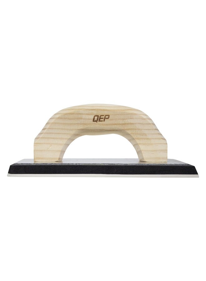 كيو إي بي عوامة جص مطاطية غير لاصقة من QEP مقاس 4 × 10.5 بوصة XL بمقبض خشبي، لون أسود (10070) - Image 5