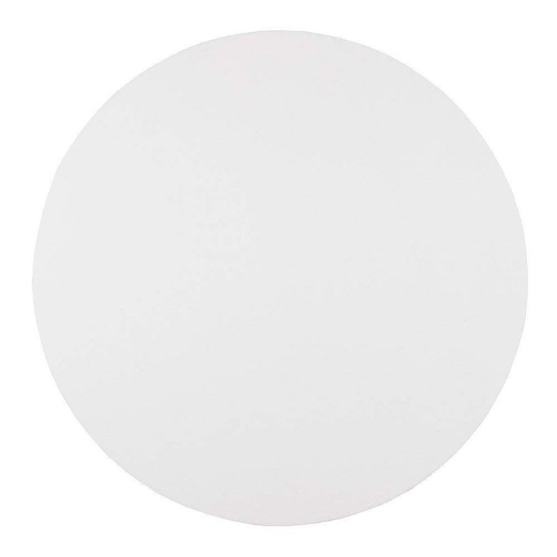 SKYHawk 8-Inch Round Cotton Canvas Painting Board | Pre-Stretched Medium Grain Canvas Panels | Primed Painting Surface for Acrylic, Oil, Watercolor and Mixed Media Artists (White, Pack of 2) - Image 2