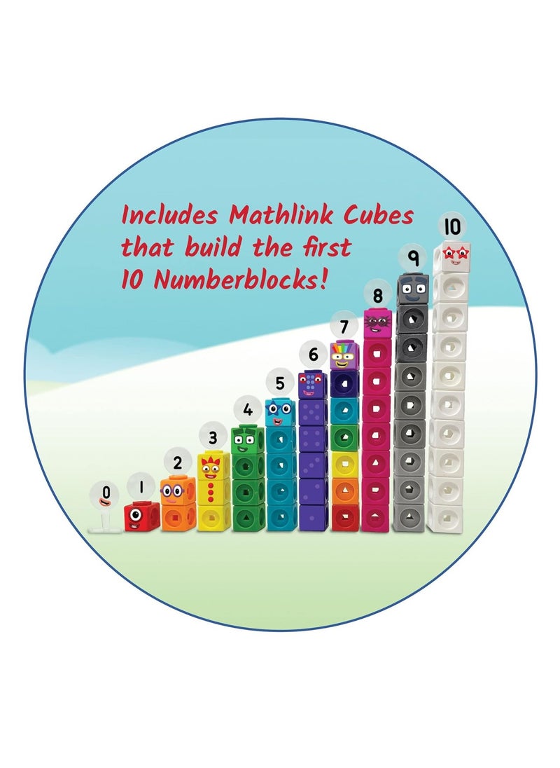 hand2mind - MathLink Cubes Numberblocks 1-10 Activity Set, 30 Activities Linked to TV Episodes, Math Cubes, Counting Toys, Base Ten Blocks, Montessori Math, Counters for Kids Math, Kindergarten Toys - Image 1