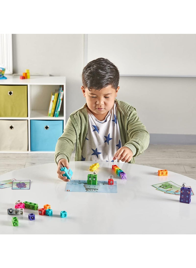 hand2mind - MathLink Cubes Numberblocks 1-10 Activity Set, 30 Activities Linked to TV Episodes, Math Cubes, Counting Toys, Base Ten Blocks, Montessori Math, Counters for Kids Math, Kindergarten Toys - Image 1