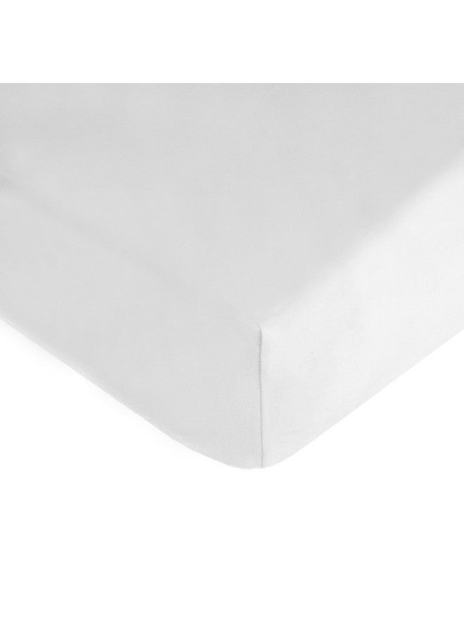 TL Care شريحة سرير أطفال مصنوعة من القطن الطبيعي 100% من TL Care 52" × 28" - ناعمة، قابلة للتنفس، مضادة للحساسية ولطيفة على الأطفال، بيضاء، محايدة للأولاد والبنات - Image 1