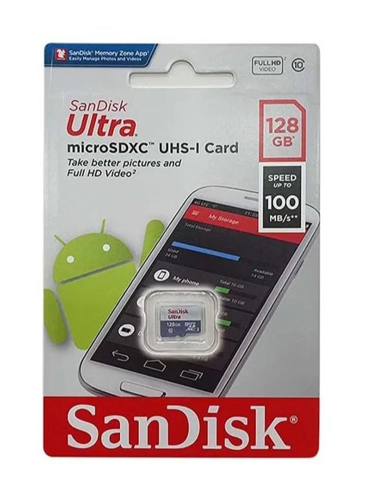 Sandisk 128GB Ultra MicroSDXC UHS-1 Memory Card - SDSQUNR-128G-GN6MN  - Image 2