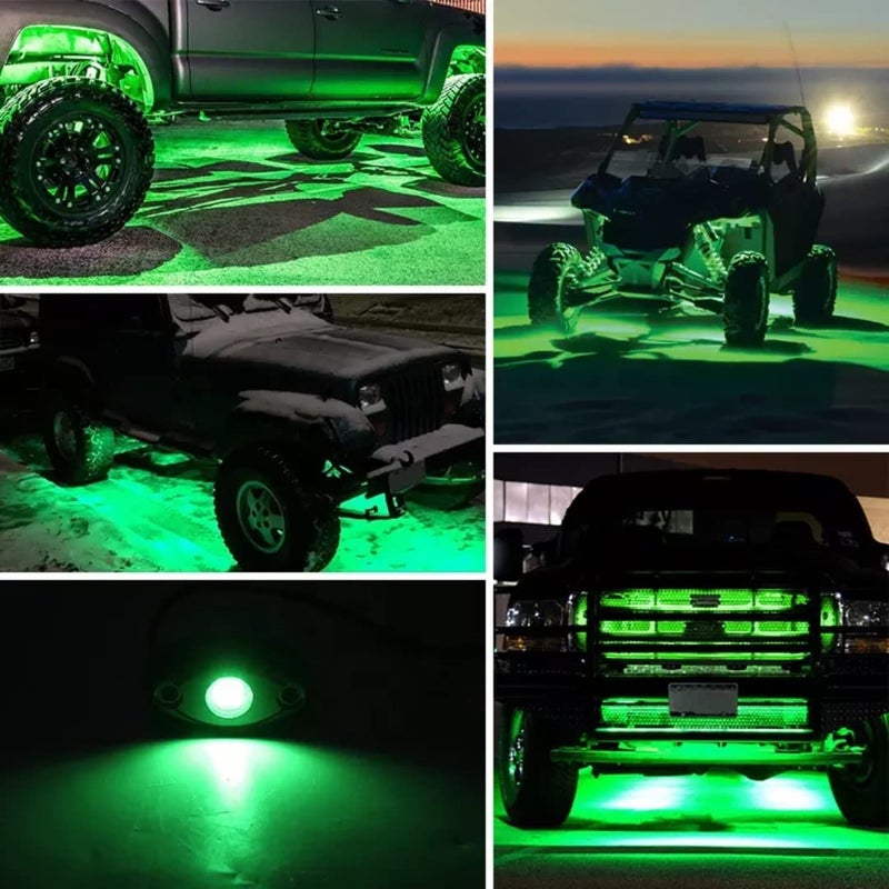 sulfar Under Car Tube Underbody Glow System Neon Light Underglow - Green - Image 2
