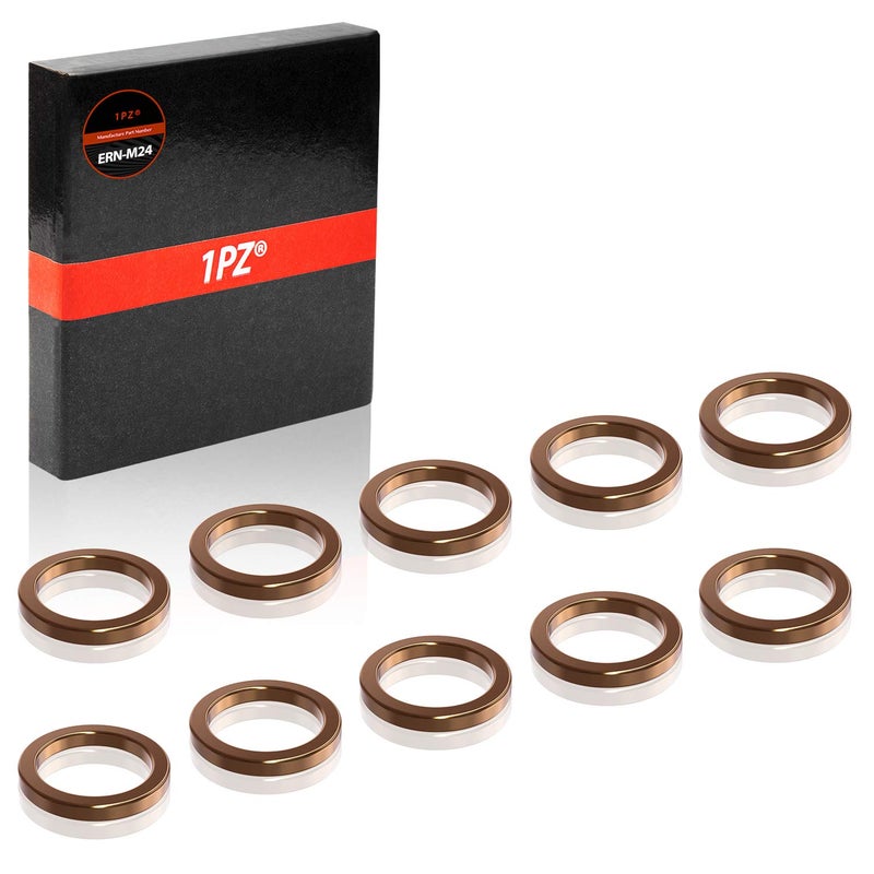 1PZ ERN-M24 Exhaust Crush Gasket 32x24.5mm for Pit Dirt Bike 50cc 110cc 125cc 140cc 150cc 160cc (Pack of 10)