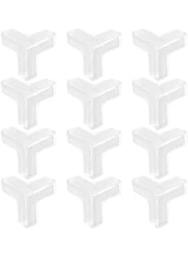 12Pcs Clear PVC Corner Guards Soft Edge Protectors For Table Furniture Safety - Image 1