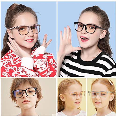 KUGUAOK 2 Pack Kids Blue Light Blocking Glasses, Boys Girls Computer Gaming TV Glasses, Lightweight Eyeglasses Frame (Age 4 to 12) - Image 2