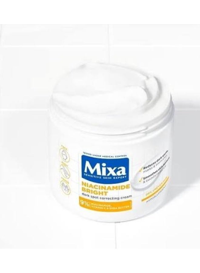 Mixa Niacinamide Bright Moisturizing Anti-Dark Spot Cream 400ml - Image 3