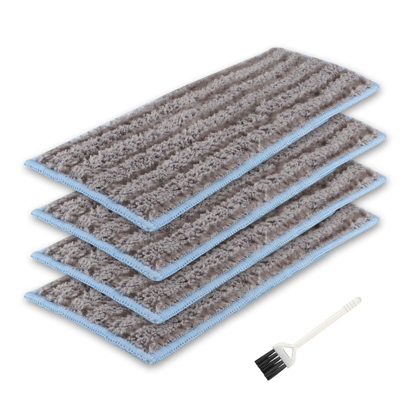 MXZONE for iRobot Braava Jet m6 Washable and Reusable Wet Mopping Pads Compatible with Braava Jet m Series Roomba Mop Pads for iRobot Braava Jet M6 6110 6012 6112 6113 Ultimate Robot Mop 4 Pack