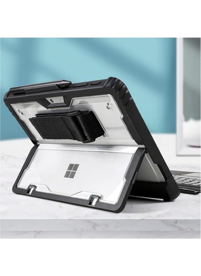 Clear Case Compatible with Microsoft Surface Pro 11 (2024) 13-inch,Heavy Duty Rugged Hard Shell Cover Shoulder Strap & Hand Strap&Stylus Pen Holder  - Image 2