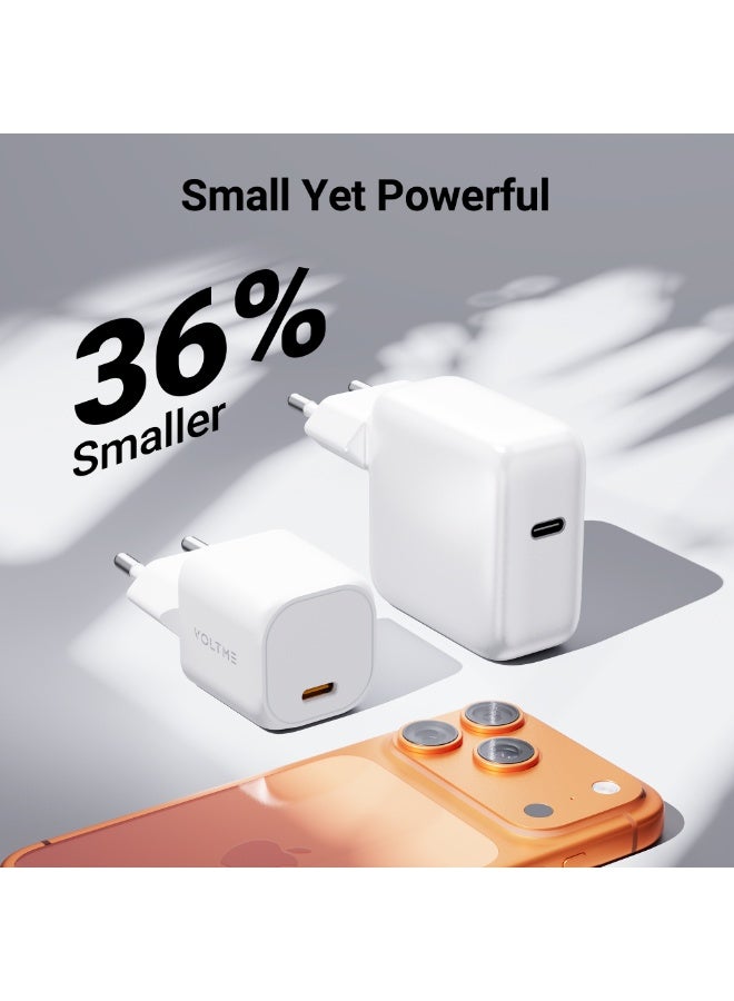 VOLTME Revo 30W Lite C Wall Charger - White - Image 4