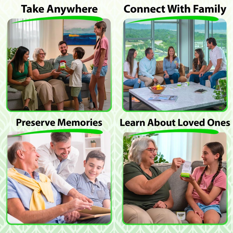 TALKING POINT CARDS 200 Intergenerational Conversation Cards - Get to Know Parents and Grandparents for Family Game Night with Curated Question Cards - Family Fun Games for Adults and Kids Too - Relatives Icebreaker - Image 5