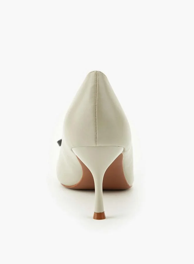 Elle OLIVE Women Bow Accent Stiletto Heel Pumps for Women | Best Price UAE