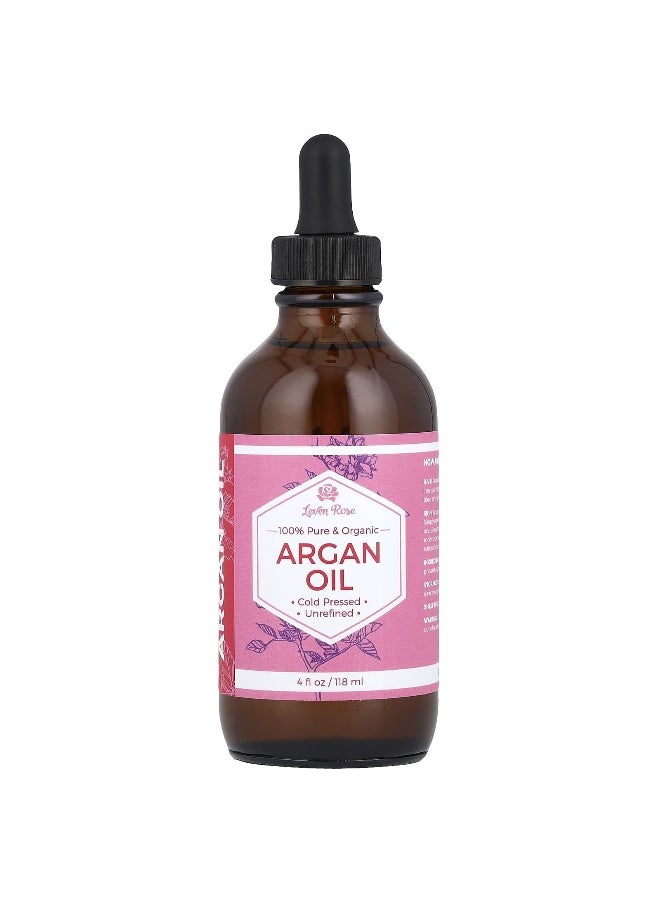 Leven Rose Leven Rose, 100% Pure & Organic, Argan Oil, 4 fl oz (118 ml)  - Image 1
