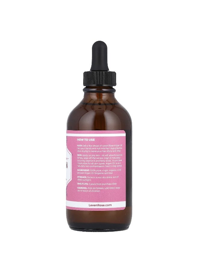 Leven Rose Leven Rose, 100% Pure & Organic, Argan Oil, 4 fl oz (118 ml)  - Image 2
