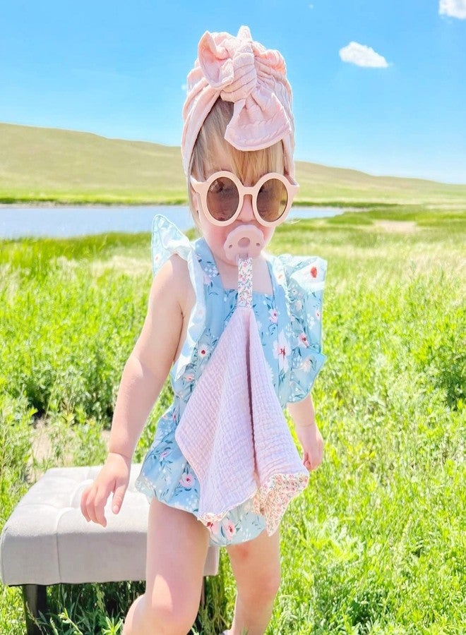 Ali+Oli Pacifier for Baby (2-pk) Set Daisy Flower Scallop (Pink-White) Concaved Shield Newborn Pacifiers, BPA-Free Silicone Baby Pacifier Set, Baby Binkies, Chupones para Bebes - Image 2