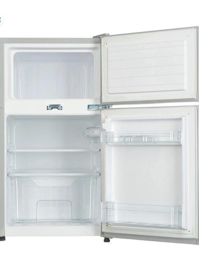 جوستنج هاوس Justinghouse Double Door Refrigerator, 80 Liter, 2.8 Feet, Silver - JSRF-89D - Image 3
