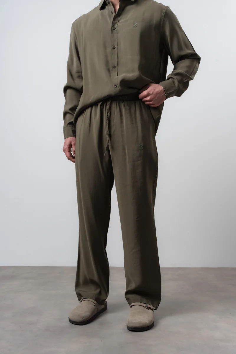 RESPIRE Men's RS Modal Baggy Pants Khaki