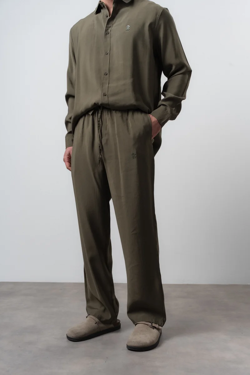 RESPIRE Men's RS Modal Baggy Pants Khaki