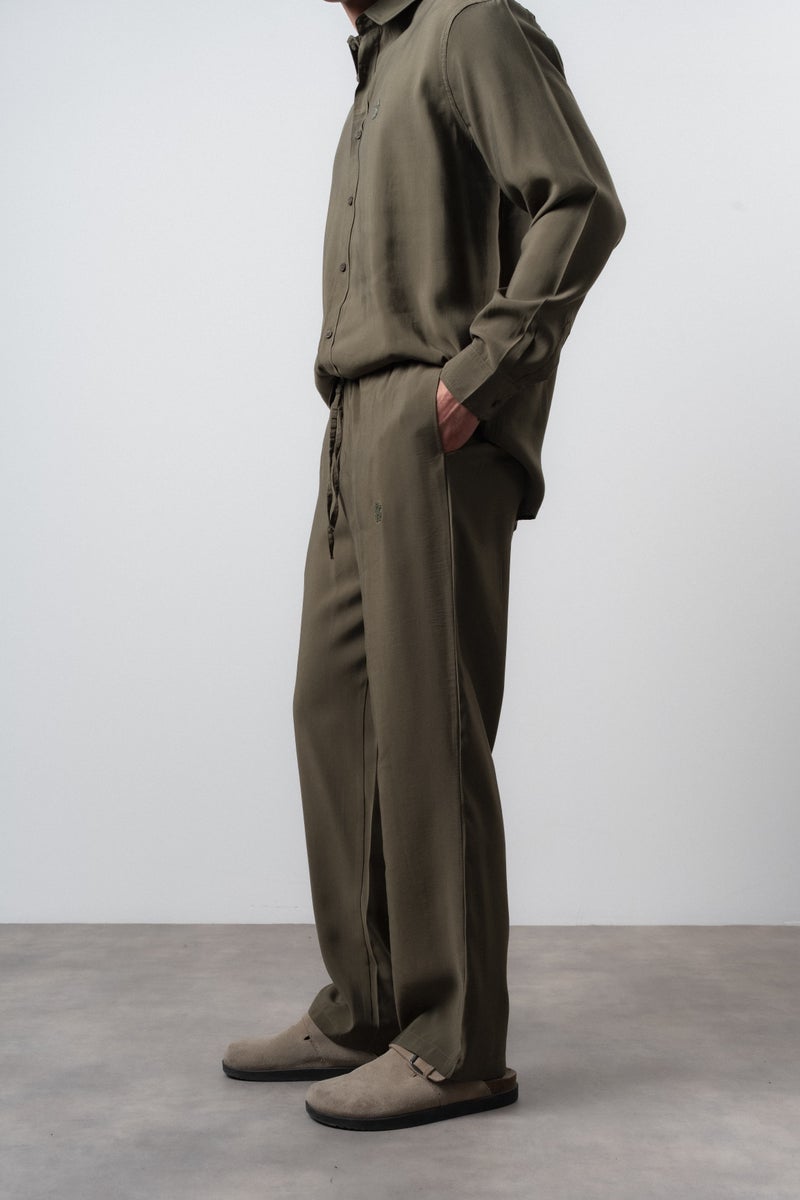 RESPIRE Men's RS Modal Baggy Pants Khaki - Image 3